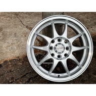 New Car Sport Rim WORK EMOTION Wheels CP2 14x5.5J 8x100/114.3 ET38 Silver Machine Face - READY STOCK