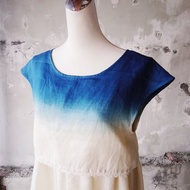 知染生活-天然藍染手工兩件式連身裙