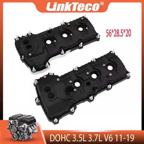 Engine Parts Valve Cover Left&Right Fit 3.5L 3.7L V6 DOHC For 11-19 FORD EDGE EXPLORER F-150 FLEX MU
