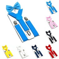| Kids Suspender & Bow Tie Sets for Boys Girls Children Elastic & Adjustable