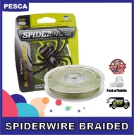 PESCA - SPIDERWIRE Stealth Braid Glow-vis Braid Green Color Size 6lb 8lb 10lb 15lb 20lb 30lb 40lb 60