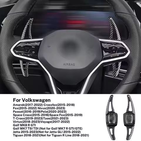 Car Steering Wheel Paddle Shifter Cover For Volkswagen VW Golf 8 6 7 Mk6 Mk7 Mk8 GTI 2010-2022 for G