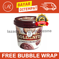 Bimbozone - GOLDENFIL CHOCO CRUNCHY (kemasan 1kg) - Selai coklat topping roti kue tart filling bolu 