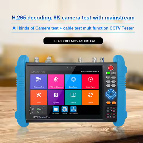 ipc 9800 movtadhs plus Rj45 Network Tester Secondary Monitor Ip Tester HDMI Portable Monitor Camera