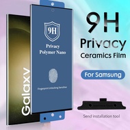 Anti Peeping Privacy Tempered Glass For Samsung Galaxy S9 S8 Note 8 9 10 Plus S23 S20 S21 S22 Ultra Curved Screen Protector