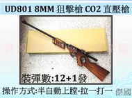 (傑國模型) UD801 8MM 狙擊槍 CO2 直壓槍 (不含槍架)