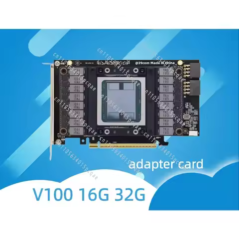 V100 Graphics Card Sxm2 Pciex16 Adapter Card V100 16g 32g Ai Nvlink Passive for Gpu Use