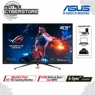 ASUS ROG Swift PG43UQ DSC Gaming Monitor 43-inch 4K UHD (3840 x 2160), 144Hz, G-SYNC Compatible, DSC, DisplayHDR 1000, DCI-P3 90%, Adaptive Sync, Shadow Boost