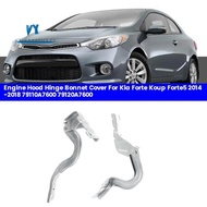 1Pair  Hood Hinge Cover 79110-A7600 79120-A7600 for  Forte Koup 2014-2018 Bonnet Hinge 79110A7600 79