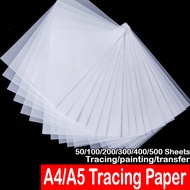 100/50 Sheets A4 A5 Tracing Paper White Translucent Sketching Papers Drawing Art Paper For Drawing S