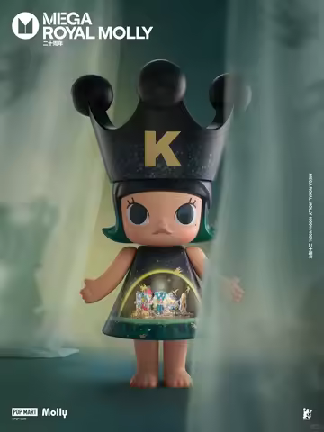 In Stock Genuine POPMART MEGA ROYAL MOLLY 400% 20Anniversary Ornament Gift