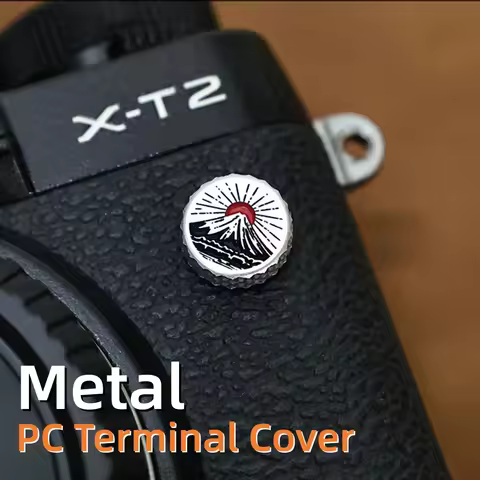 Metal Flash PC Sync Terminal Cap Dust Cover For Fuji XT1 X-T2 T3 T4 T5 XT2 XT3 XT4 XT5 H1 XH1 GFX50S