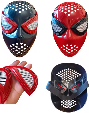 Man From Home Faceshell Spider Cosplay Spider Homecoming Mask Helmet Costume Accessory Elastic Strap
