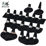 Korean Version Flocking Resin Ring Holder Jewelry Jewelry Counter Decoration Display Props Ring Hold
