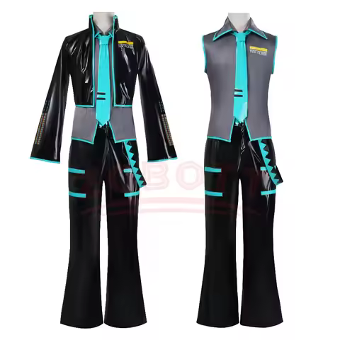 Anime Mikuo Male version Cosplay Costume Green Color Any Size Custom Made Full Set Perfect Custom bl