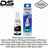 EPSON 664 BLACK ORIGINAL INK FOR PRINTER L100, L110, L120, L121, L200, L210, L220, L300, L310, L350,
