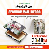 Spanram Flexy 30x40cm Dutch Teak Wood Frame 2x2cm – Ready to Install Picture Frame