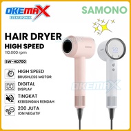 Samono SW-HD700 High Speed Hair Dryer Negative Ion High Speed 110,000 rpm Low Watt HD700