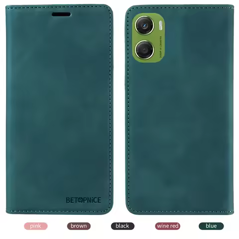 Coque Moto G06 Magnetic Wallet Case For Motorola Moto G06 G 06 4G Leather Flip Cover for Motorola Mo