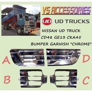 NISSAN UD TRUCK CD48 GE13 CKA45 BUMPER GARNISH "CHROME"