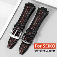 Genuine Leather Watch Strap for SEIKO Watch Band SNL029P2 021P1 SNA595P2 SNL017P1 Bracelet 27mm 15mm Wrist Belt Men Women Sport Classic Watches Accessories