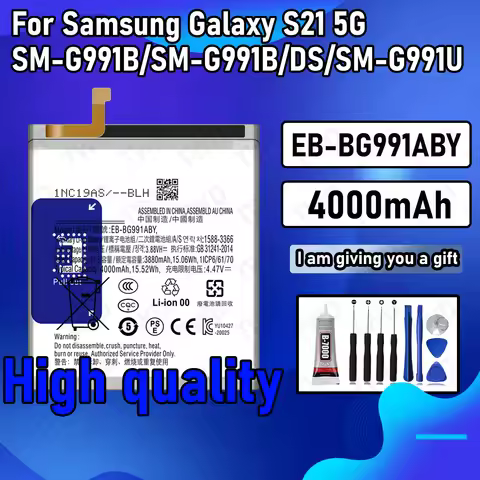 EB-BG991ABY Large capacity Battery For Samsung Galaxy S21 5G/SM-G991B/SM-G991U Batteries New High Qu