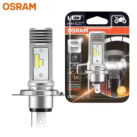 Osram HS1 LED Motorcycle Bike Head Light LEDriving Plus 10/10W 12V PX43T AC/DC 6000K Cool White Powe