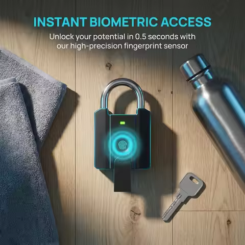 Smart Dormitory Cabinet Lock with 2 Key Electronic Entry Door Lock IP65 Waterproof Fingerprint Lock