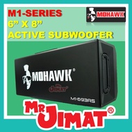 Mohawk M1 Series | 6x8 inch Active Subwoofer | Car Audio | 21M1-693AS