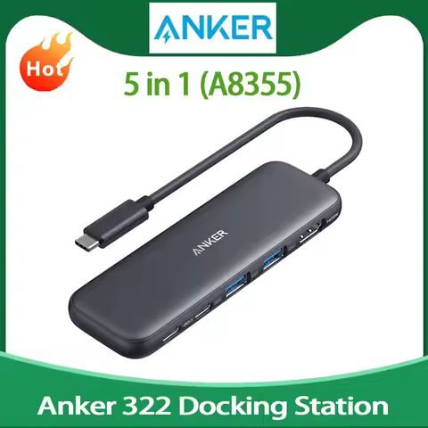 Anker 332 USB-C Hub 5-in-1 USB Hub Docking Station usb c displaylink external graphics card for lapt