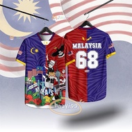 2025 68th Baju Merdeka 1957 Boys Malaysia Merdeka Jersey Merdeka Clothes Flag Malaysia Merdeka Retro