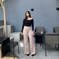 Flare Pants | Highwaist Flare Pants Women's Cutbray Culottes