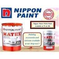 NIPPON MATEX/ BERGER PAINT 20LIT WHITE WALL PAINT WITH FREE GIFT