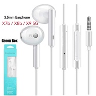 Honor X7C X7B 5G Earphone 3.5mm Headphones Type-C Earpbuds Black Edition For Honor Magic 6 Pro Honor