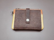 ...................多功能拚色雙拉鍊小錢包.................