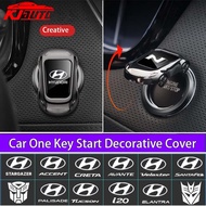 Hyundai Car One-Click Start Button Decoration Stickers Zinc Alloy Protector Cover For N Line Stagaze