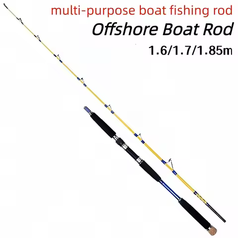 Old Captain 1.6/1.7/1.85m 6 feet carbon Solid Tip offshore multi-purpose strong boat fishing rod XH 