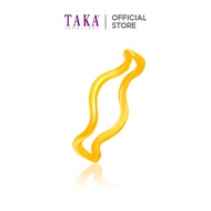 TAKA Jewellery 916 Gold Ring Wave