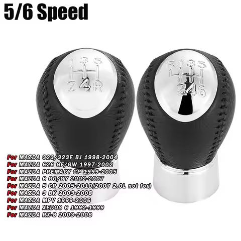 5/6 Speed Gear Shift Knob for Mazda 3 BK 5 CR 6 GG/GY MPV PREMACY CP 323/323F BJ 626 GF/GW XEDOS 6 R