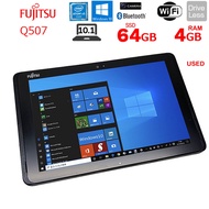 Used Fujitsu Q507 Intel Atom x5 Quad Core 1.4~2.4 GHz 4GB RAM 64GB SSD 10.1 Inch FHD+ Touch Screen Windows 10 Laptop WiFi Camera Tablet PC 2in1 Computer