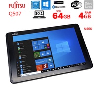 Used Fujitsu Q507 Intel Atom x5 Quad Core 1.4~2.4 GHz 4GB RAM 64GB SSD 10.1 Inch FHD+ Touch Screen W