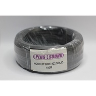 MICRO PC SOLID WIRE 22 AWG BLACK, ELECTRIC COPPER CABLE, BEST FOR LED AUDIO WIRING