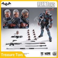 LPZZ ROUNO CUEURE DC002 1/12 Deathstroke Arkham Knight Modul Selesai Model Batman Alih 6-inci Action