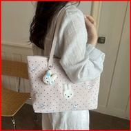 GS4 Cute Emmy Rabbit Large Capacity PU Tote Bag Stylish Versatile Commuter Shoulder Bag SG4