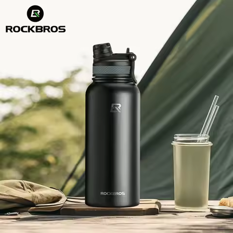 ROCKBROS Cycling Water Bottle Thermal Drinkware Vacuum Flasks & Thermoses Bottle 500ml 650ml 1000ml