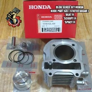 BLOK SEHER KOMPLIT MOTOR HONDA BEAT Fi SCOOPY FiSPACY Fi KODE KZL STATER KASAR