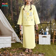 Women's Sut, Malay Style, Anti-Wrinkle and Skin-Friendly Fabric, Baju Kurung, Cute & Comfy Raya Outf