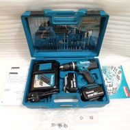 Makita DHP453RFX4 Cordless Hammer Drill 18V Complete Set Mesin Bor Baterai Komplit ORIGINAL