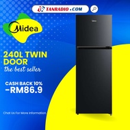 Midea 240L 2-Door Non Inverter Refrigerator Fridge - MDRT306MTB30Peti Sejuk 冰箱雪柜