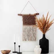 Nordic macrame hand-woven Textile Wall Hanging Macrame weaving art